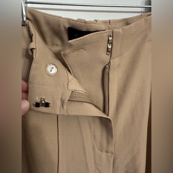 Gracia High Rise Wide Leg Pin-Tuck Flare Trousers Size Large NWT - Picture 5 of 11